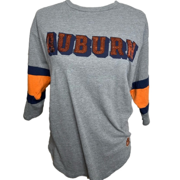 Victoria Secret PINK Auburn Tigers NCCA College Bling TShirt Size Small - Picture 1 of 3